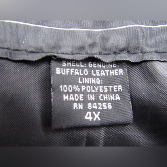 LIVE-RIDE-ROCK Women’s Buffalo Leather Embroidered Roses Moto Vest 4X GUC - Picture 6 of 11